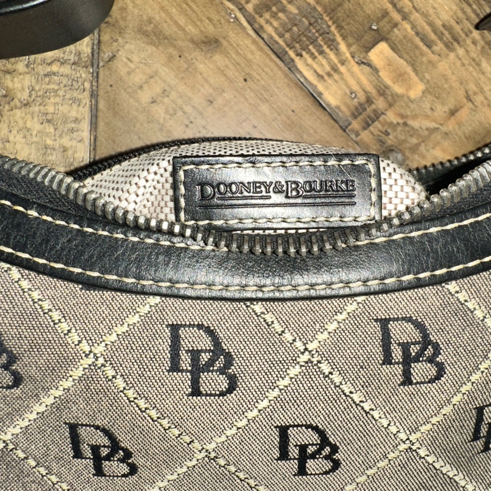 Dooney & Bourke Signature Hobo 10”x5”x3” - Picture 8 of 17